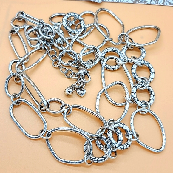 Brighton "Pebble Link" Long Textured Layering Necklace MSRP $128 ✨️ - Picture 5 of 13